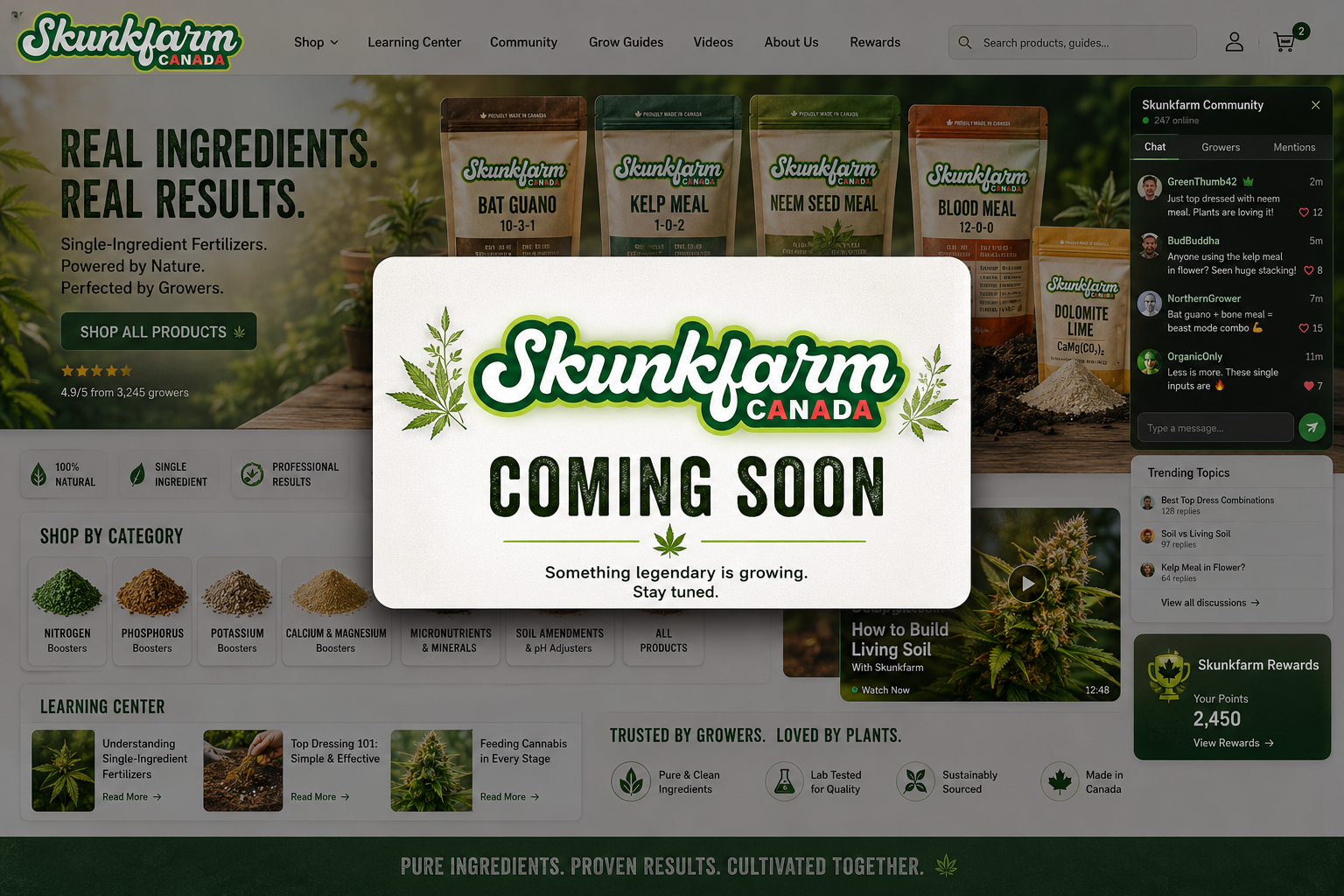 Skunkfarm Canada Coming Soon